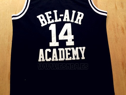 Camiseta Pelicula Bel-Air Academy Smith #14 Negro